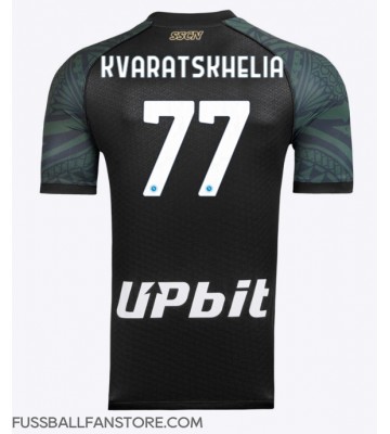 SSC Napoli Khvicha Kvaratskhelia #77 Replik 3rd trikot 2023-24 Kurzarm